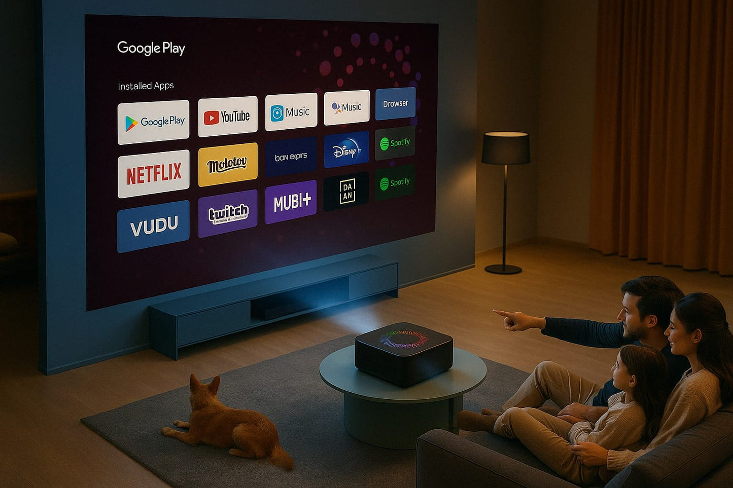 Vidéoprojecteur X5 – Home Cinéma Intelligent 1080P & Android