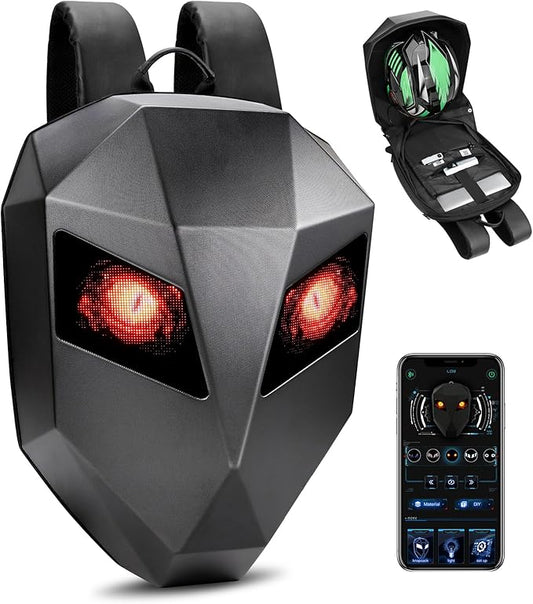 Sac à dos LED connecté pour moto