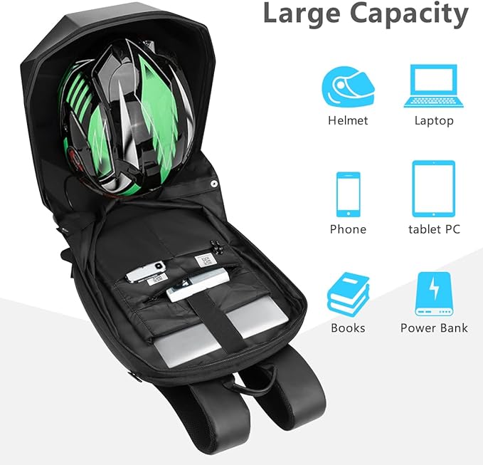 Sac à dos LED connecté pour moto