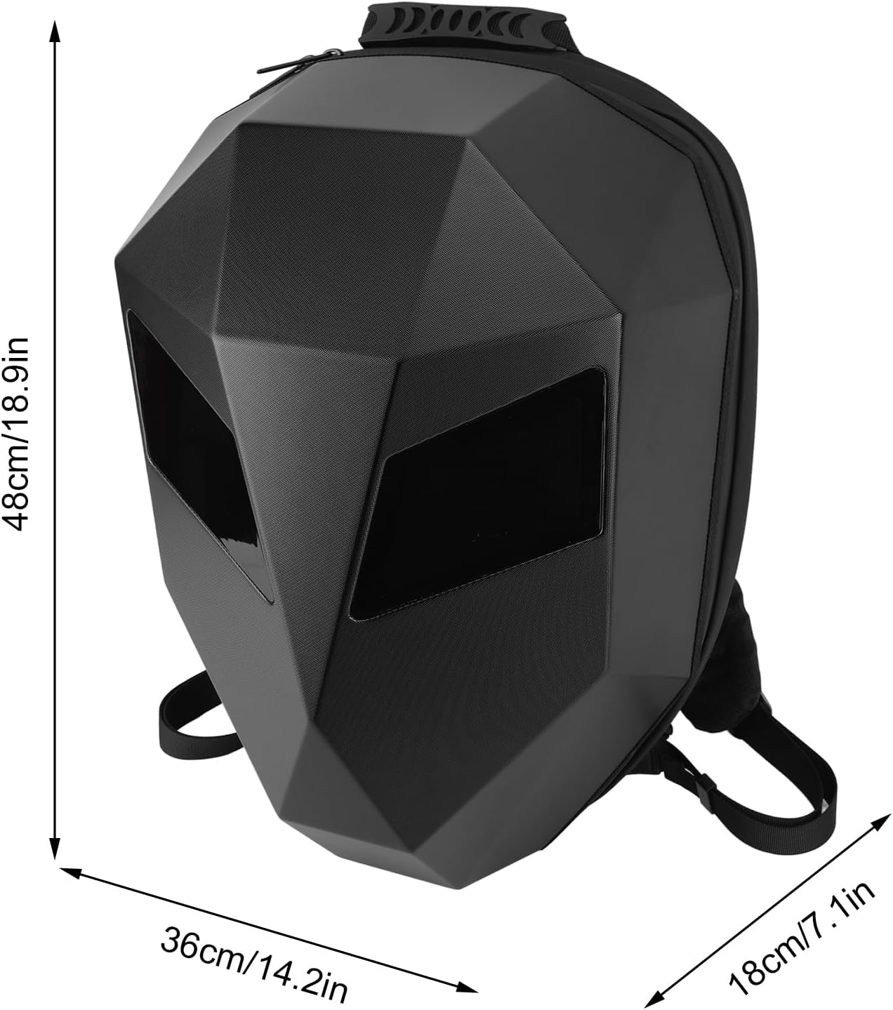 Sac à dos LED connecté pour moto
